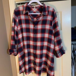 Boutique oversized flannel